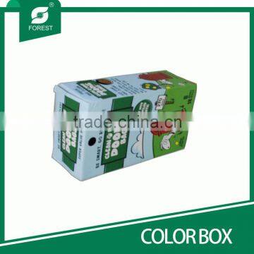 LARGE RECTANGLE SHAPE CORRUGATED COLOR BOXES FOR DOODIE BAGS PACKAGING WITH PANTONE COLORS photo-5