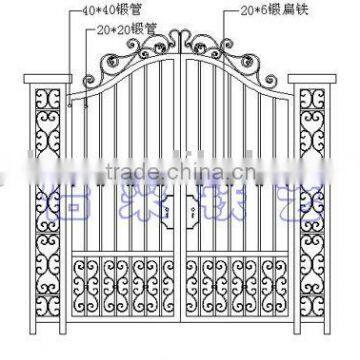 Main Courtyard Iron Gate for Sale