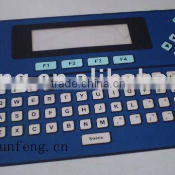 Membrane keypad with transparent window