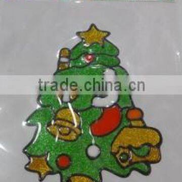New Design Wreath Christmas Window Sticker/ Decor For Holiday photo-4