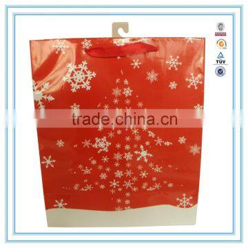 Alibaba China new design christmas tree paper bag & paper gift bag custom