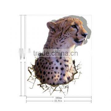 Creative 3D Leopard Wall Sticker Decor Decal