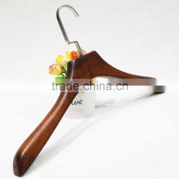 Senior Classic Brown Wooden Hanger for Clothes photo-2