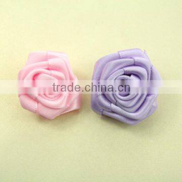 Custom Satin Ribbon Rose Flower photo-3