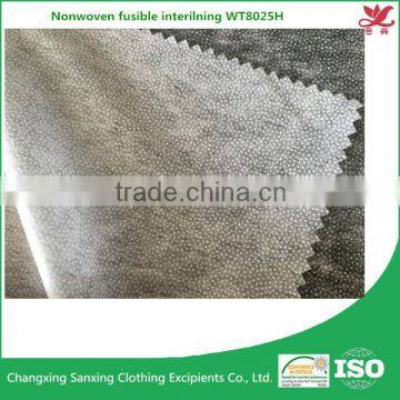 Enzyme washing resistant Nonwoven fusible interlining WT8025