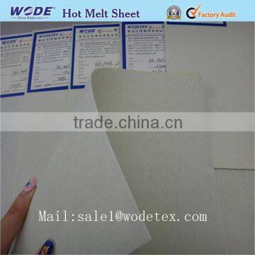 Hot melt adhesive sheet for shoes