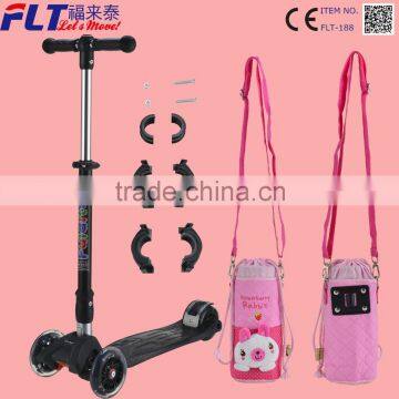 Patent New model fulaitai 4 wheel maxi kick scooter for child with bottle holder