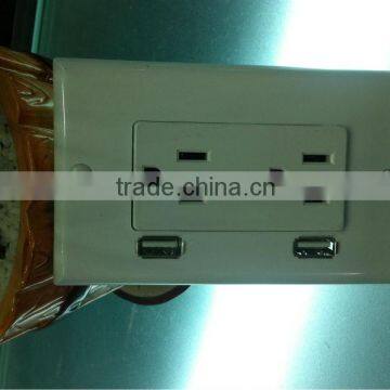 High Quality ETL Approval USB Wall Socket 125V For IPhone IPad Charge photo-3