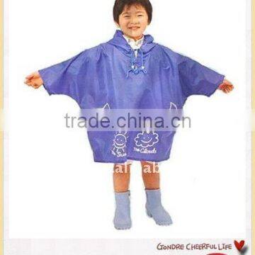 waterproof kids rain poncho with sleeves