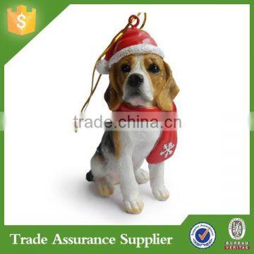 Christmas Decoration Personalized Resin Beagle Dog Christmas Ornaments