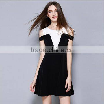 New Summer Plus Size Women Clothing 2016 fashion black and white dresses                        
                                                                                Supplier's Choice