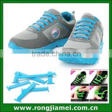 No Tie sport shoelaces silicone or nylon material shoelaces