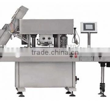 High speed inline cap tightening machine