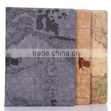 For Ipad Air 2 Hoteselling the World Map Series PU Leather Case