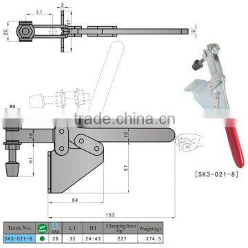 Professional Design SK3-021-8 Horizontal Toggle Clamp