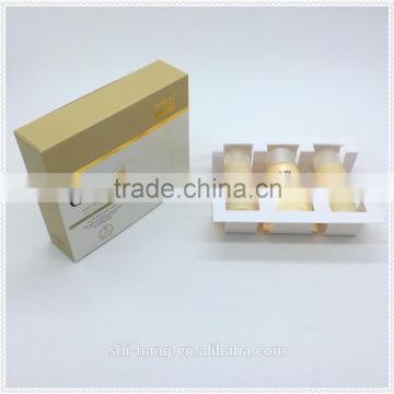 high quality artpaper color box with gold foil stamping package for cosmetics product