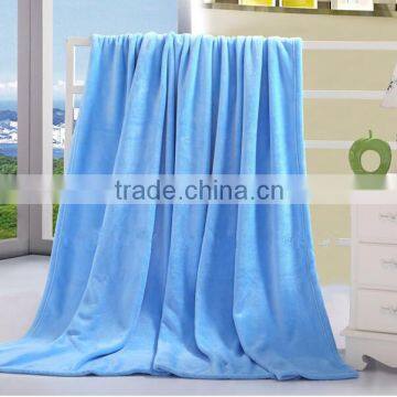 100% Polyester Solid Color Flannel Blaket for Adult photo-4