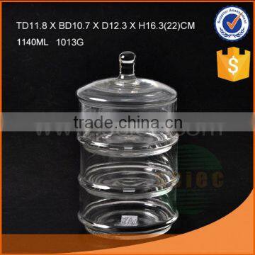 High output and different design glass jar for world market