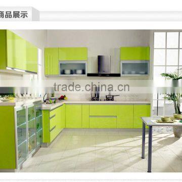 UV high glossy fashion color door Kitchen cabinet