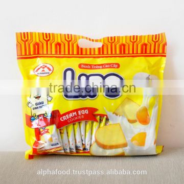 Like Danish Butter Cookies LIPO Cream Egg Cookies with 300g bag packing