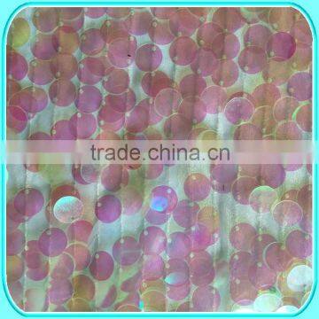 IRIDESCENT SEQUENCE EMBROIDERY LACE FABRIC