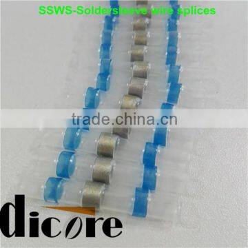 Dicore blue heat shrink fusion solder connectors