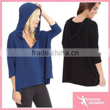 Wholesale newly long sleeve t shirts women loose yoga long t shirt