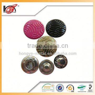 fancy new arrival plastic snap buttons with logo for clothing