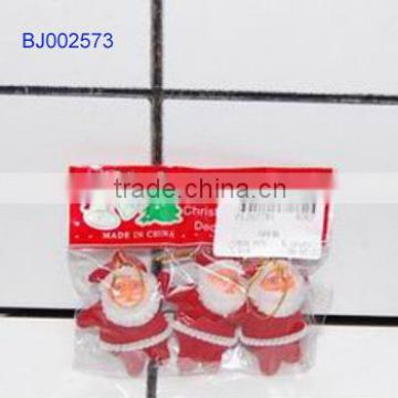 Very cheap lovely Christmas gift small decorative fabric santa claus