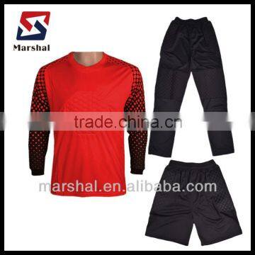 custom design bulk Long Sleeve goalkeeper jersey set,goalie football jersey,Goalkeeper equipment