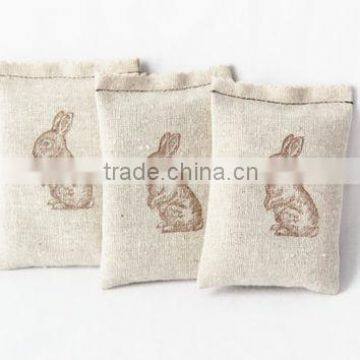 Lovely rabbit embroidery linen lavender/potpourri scents freshener your room                        
                                                Quality Choice