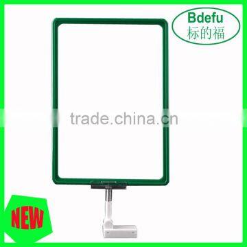 Plastic poster frames in advertising display