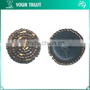 7MM Clear Rhinestone Black Bead Garment Chinese Frog Rhinestone Button photo-2