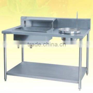 Manual Restaurant Free Standing Working Table