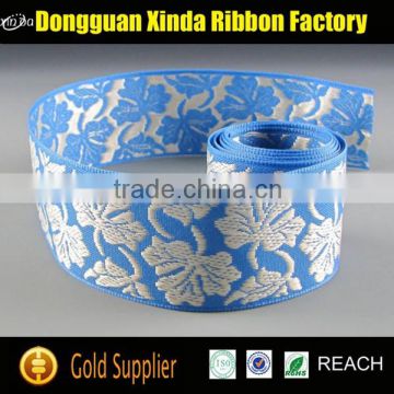 Dongguan ribbon supplier custom jacquard polyester ribbon