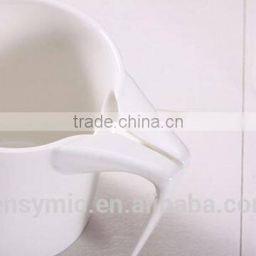 10/12OZ Ceramic Special Design Tea Bag Holding Porcelain Cup Ceramic Creative Mug photo-4