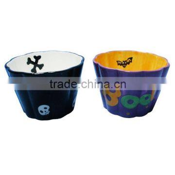 Halloween ceramic home decorative bowl