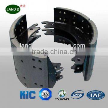 Non-aesbestos axle brake shoe brake lining heavy duty truck spare parts