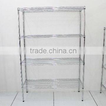 3 Tiers Chromed Metal Wire Shelving, Storage Rack photo-2