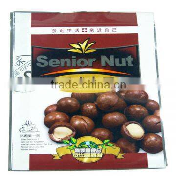 Ziplock plastic bags for Nuts packaging,three sides heat seal and custom design