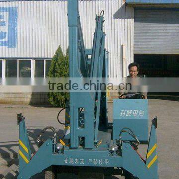 Self Diesel Motor Power Boom Folding Hydraulic Rising Platform Machine photo-2