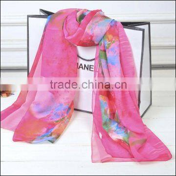 YiWu Factory Hot sell multi color lady snood polyester chevron infinity scarf