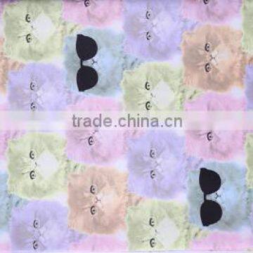 Nylon Polyester 150D Stretch Fabric Printed Twill Fabric