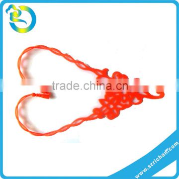 Newest promotional Red Hollow silicone rubber necklace (eco-friendly)