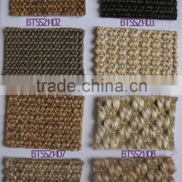 natural sisal area carpet with beige cotton bind edge for comfortable guestroom carpet