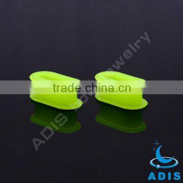 Colorful Rectangle Shape Ear Tunnel Plugs Piercings Square Silicone Flesh Tunnel photo-3