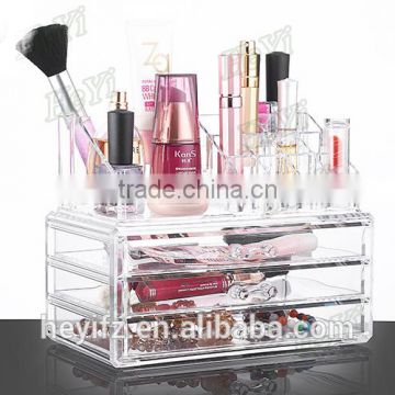 Hot Selling Fashion Cosmetic Case Acrylic Transparent Cosmetic Organizer