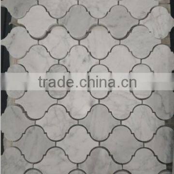 carrara white marble mosaic tile