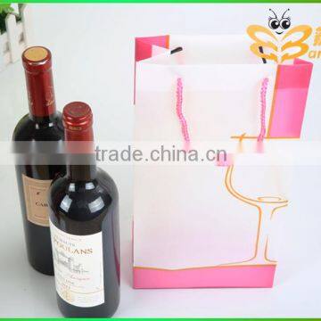 plastic shoping wine bag