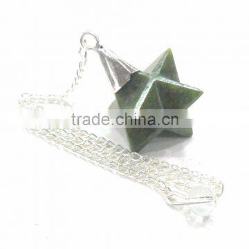 Vasonite Merkaba Star Metal Cap Pendulum : Wholesale Merkaba Pendulum